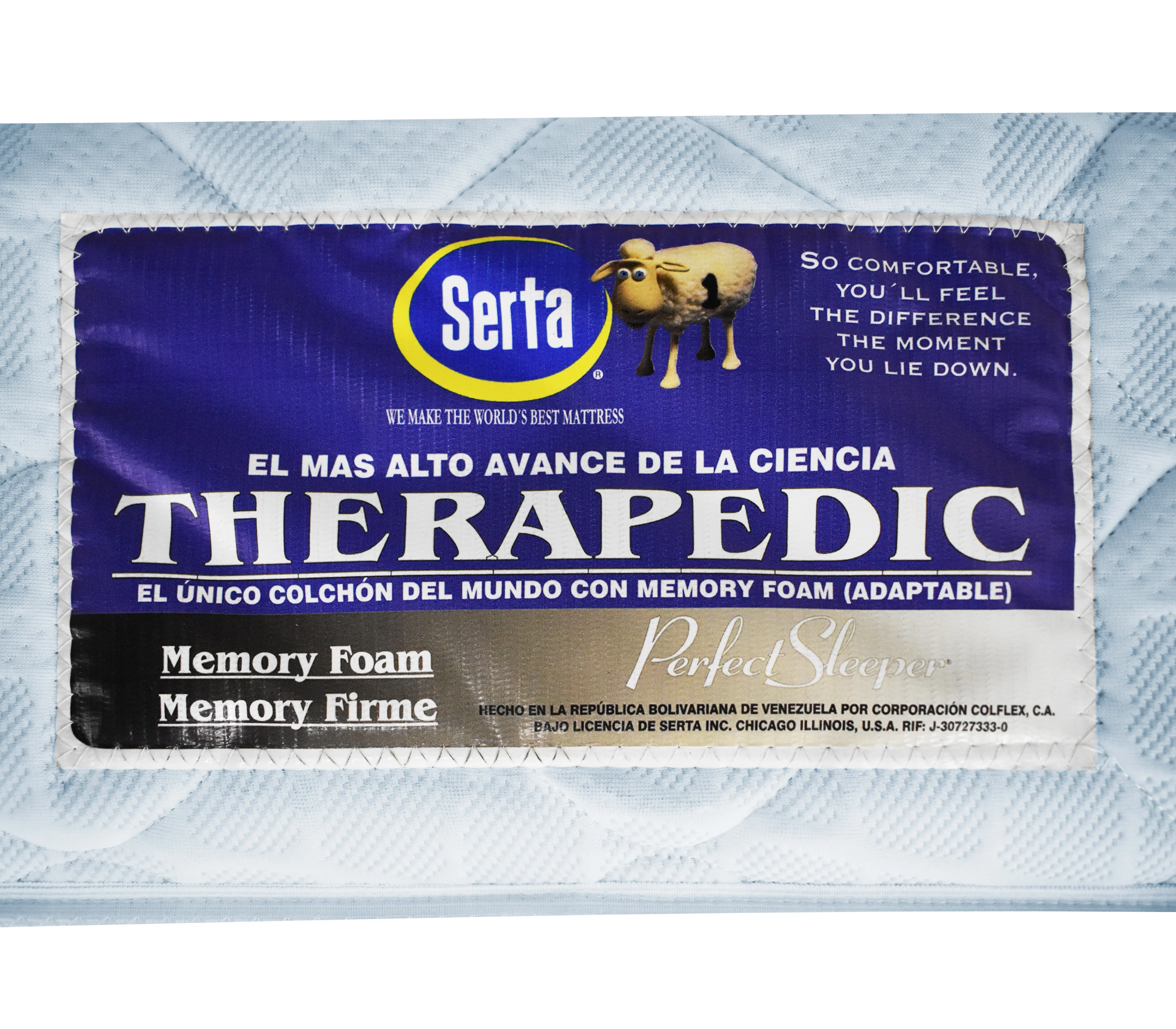 Colchón Individual (100cm X 190cm) Therapedic Ortopédico 1 Pillow Memory Foam Encapsulado Serta - Image 7