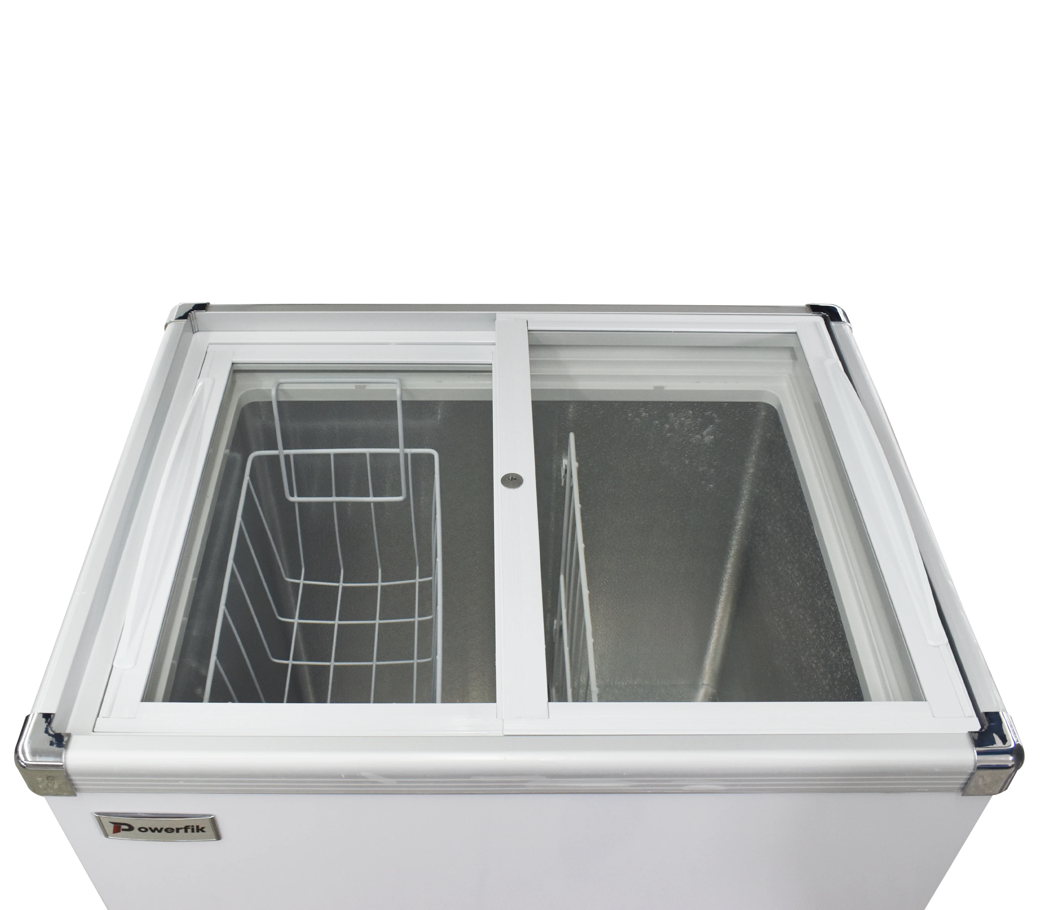 Congelador exhibidor horizontal pta corrediza blanco 138 lt Powerfik - Image 3