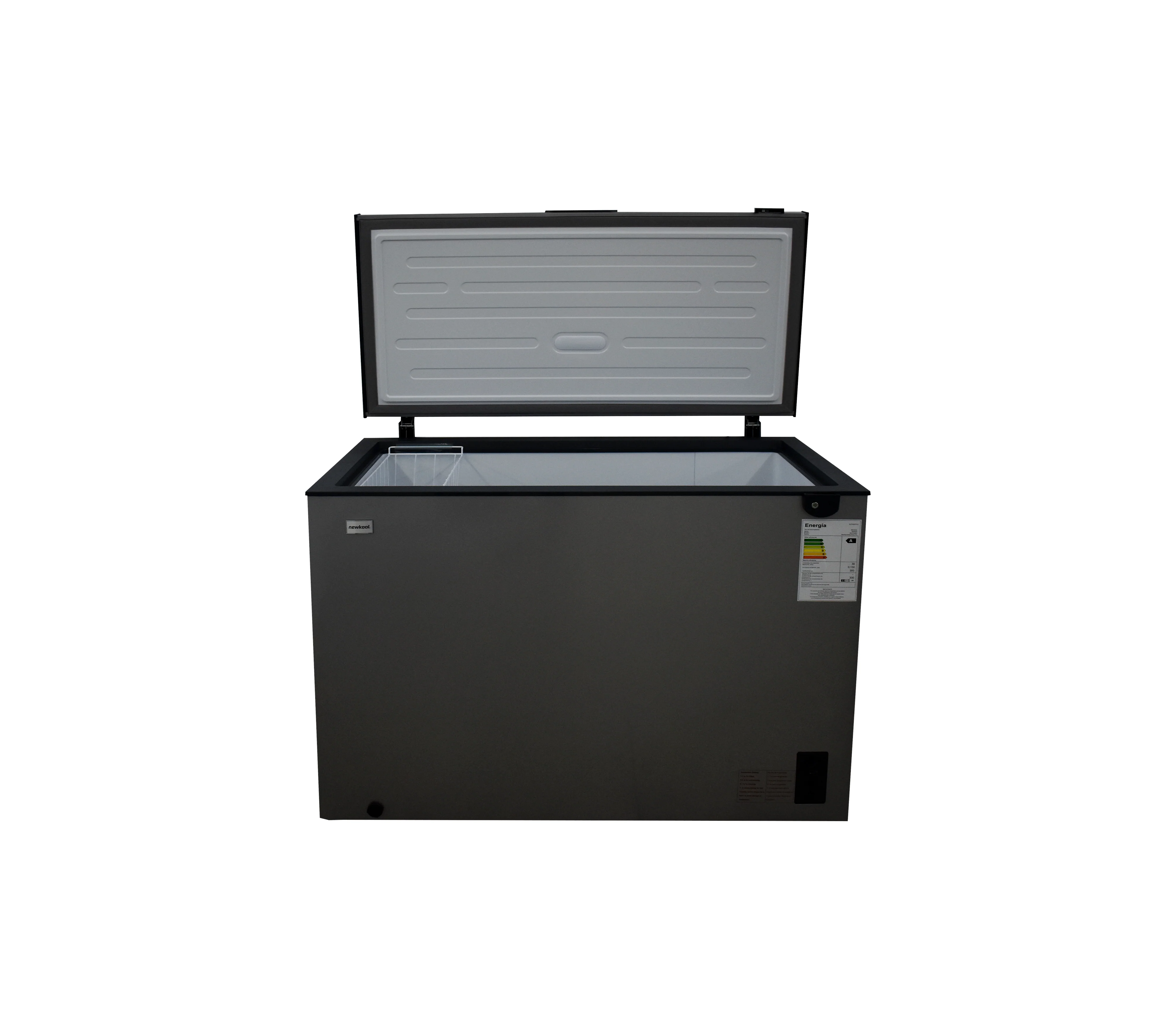 Congelador horizontal 300 litros gris Newkool - Image 3