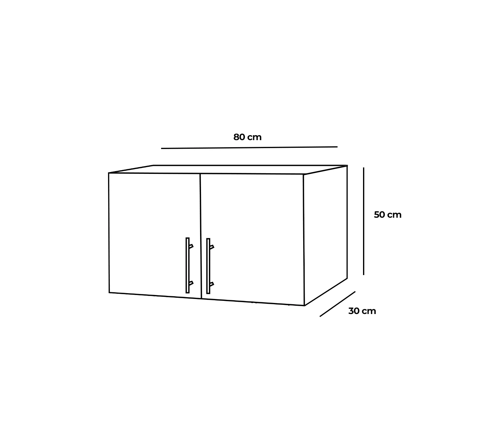 Mueble aéreo de cocina 2 puertas Powerfik - Image 10
